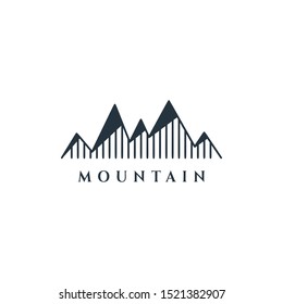 Mountain Vector Design. Modern mountain logo. Mountain icon
