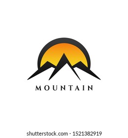 Mountain Vector Design. Modern mountain logo. Mountain icon