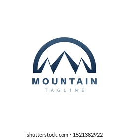 Mountain Vector Design. Modern mountain logo. Mountain icon