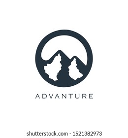 Mountain Vector Design. Modern mountain logo. Mountain icon