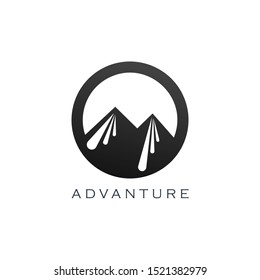 Mountain Vector Design. Modern mountain logo. Mountain icon