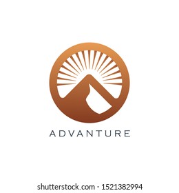 Mountain Vector Design. Modern mountain logo. Mountain icon