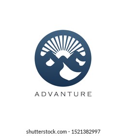 Mountain Vector Design. Modern mountain logo. Mountain icon