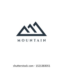 Mountain Vector Design Modern Mountain Logo Stock Vector (Royalty Free ...