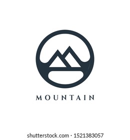 Mountain Vector Design. Modern mountain logo. Mountain icon