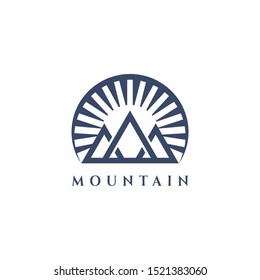 Mountain Vector Design. Modern mountain logo. Mountain icon