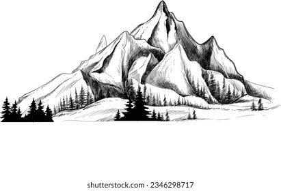 Mountain Vector Design . It is a Unique Mauntain Design