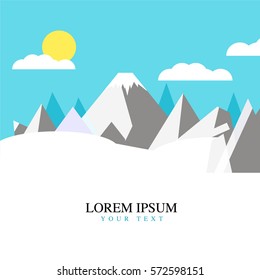 Mountain vector format
