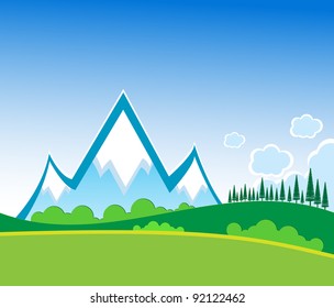 mountain vector format