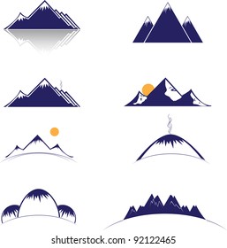 mountain vector format