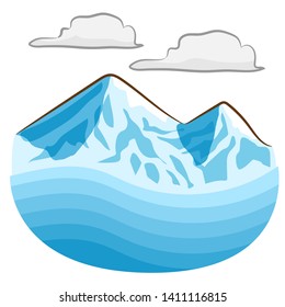 mountain vector graphic clipart design