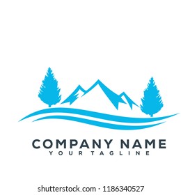 Mountain Vector Graphic Download Template Modern