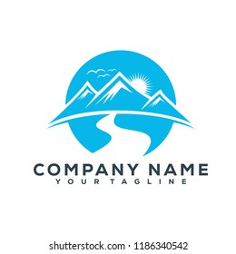 Mountain Vector Graphic Download Template Modern