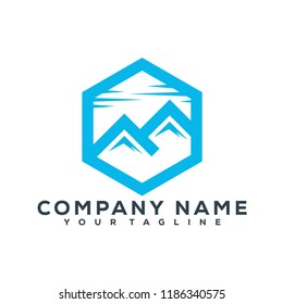 Mountain Vector Graphic Download Template Modern