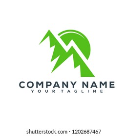 Mountain Vector Graphic Template Download Modern