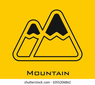 Mountain vector icon
