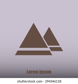 Mountain vector icon 