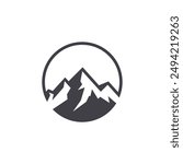 Mountain vector icon design template