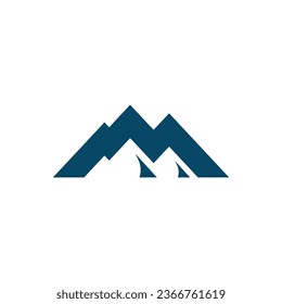 Mountain vector icon design template