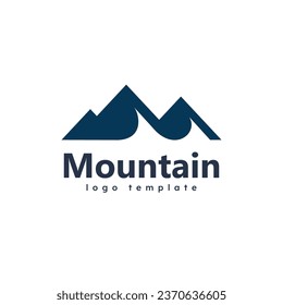 Mountain vector icon design template