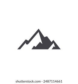 Mountain vector icon design template
