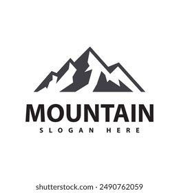 Mountain vector icon design template