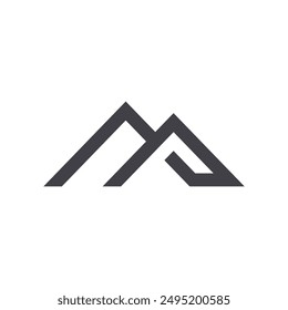 Mountain vector icon design template