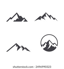 Mountain vector icon design template