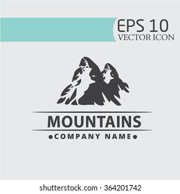 Mountain vector icon. ecology