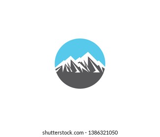 Mountain vector icon illustration design