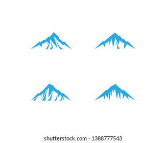 Mountain vector icon illustration design