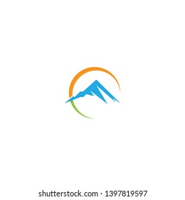 Mountain vector icon illustration design