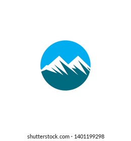 Mountain vector icon illustration design