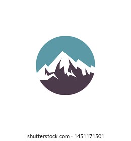 Mountain vector icon illustration design