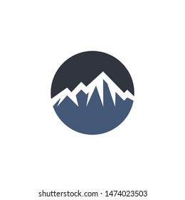 Mountain vector icon illustration design