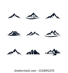 Mountain vector icon illustration design