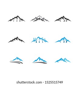 Mountain vector icon illustration design