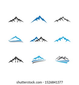 Mountain vector icon illustration design