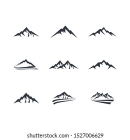 Mountain vector icon illustration design