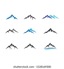 Mountain vector icon illustration design