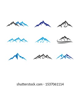 Mountain vector icon illustration design