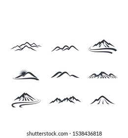 Mountain vector icon illustration design