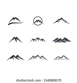 Mountain vector icon illustration design