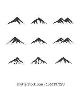 Mountain vector icon illustration design