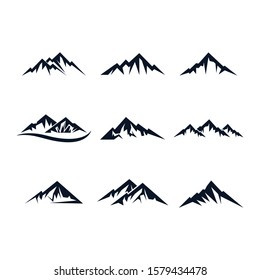 Mountain vector icon illustration design
