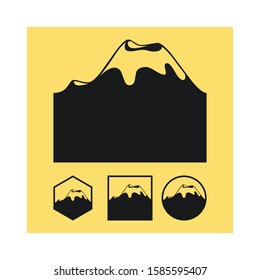 Mountain vector icon illustration design