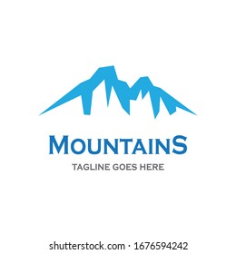 Mountain vector icon illustration design