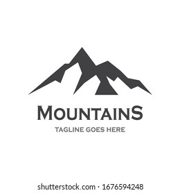 Mountain vector icon illustration design