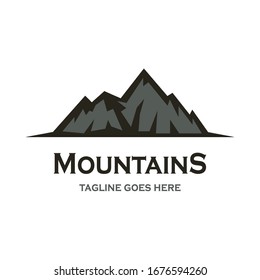 Mountain vector icon illustration design