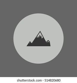 mountain vector icon illustration, for mobile and web design